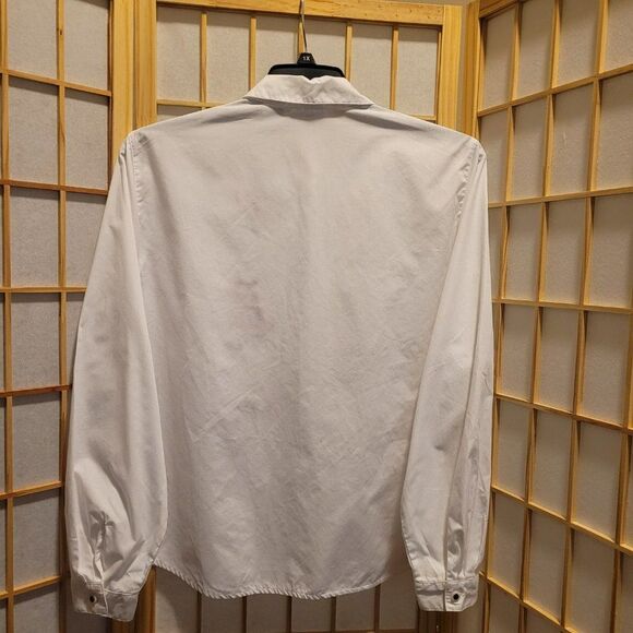 Napa Valley Womens Floral White Embroidered Pearl Button Shirt Sz XL - Picture 5 of 8